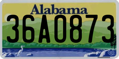 AL license plate 36AO873