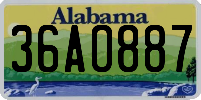 AL license plate 36AO887