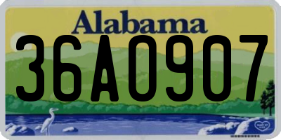 AL license plate 36AO907