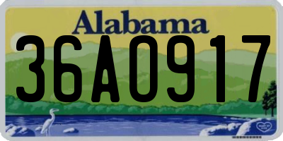 AL license plate 36AO917