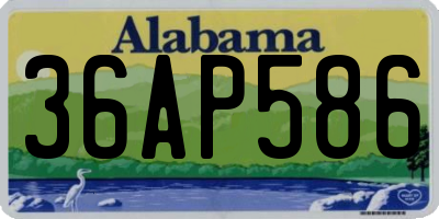 AL license plate 36AP586
