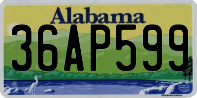 AL license plate 36AP599