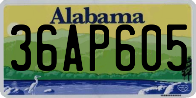 AL license plate 36AP605