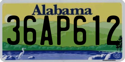 AL license plate 36AP612