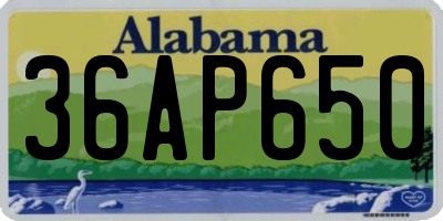 AL license plate 36AP650