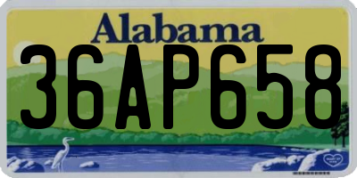 AL license plate 36AP658