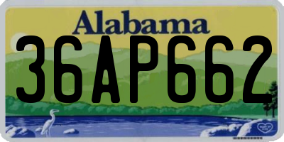 AL license plate 36AP662