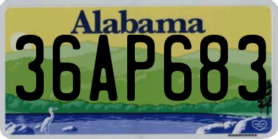 AL license plate 36AP683