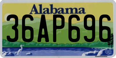 AL license plate 36AP696