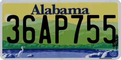 AL license plate 36AP755