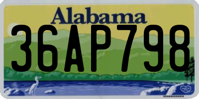 AL license plate 36AP798