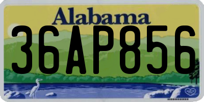 AL license plate 36AP856