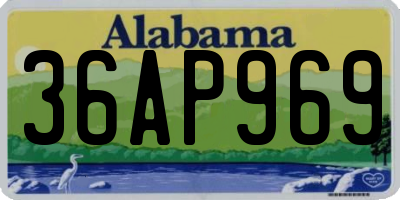 AL license plate 36AP969