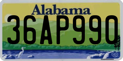 AL license plate 36AP990