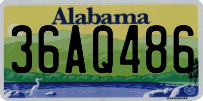 AL license plate 36AQ486