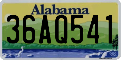 AL license plate 36AQ541