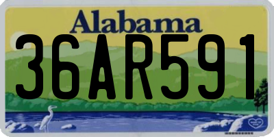AL license plate 36AR591