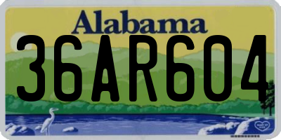 AL license plate 36AR604