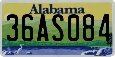 AL license plate 36AS084