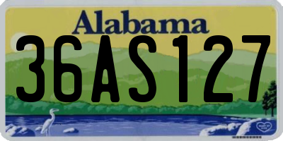 AL license plate 36AS127