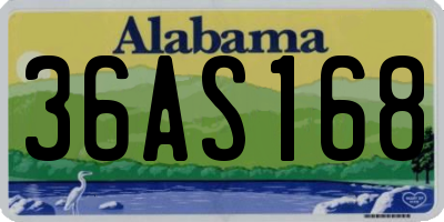 AL license plate 36AS168