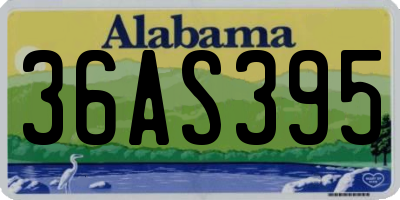 AL license plate 36AS395
