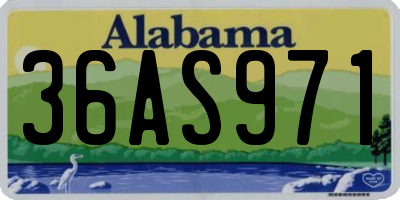 AL license plate 36AS971