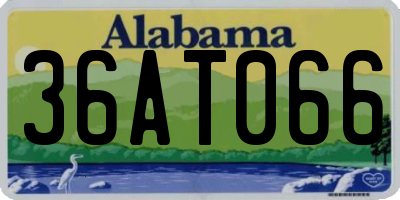 AL license plate 36AT066