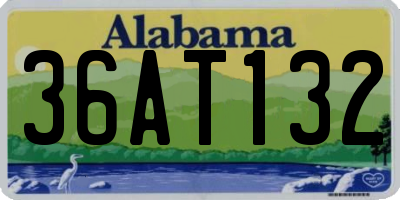 AL license plate 36AT132