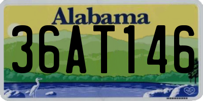 AL license plate 36AT146