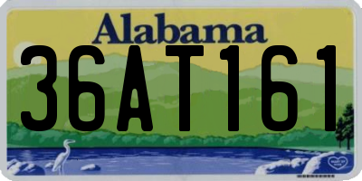 AL license plate 36AT161
