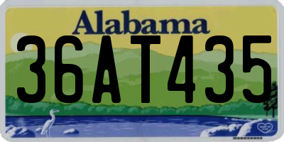 AL license plate 36AT435