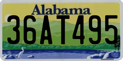 AL license plate 36AT495