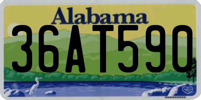 AL license plate 36AT590