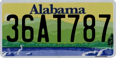 AL license plate 36AT787