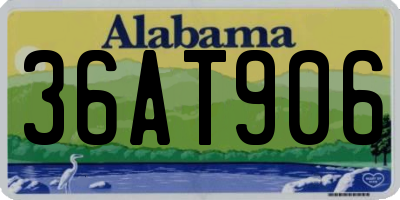 AL license plate 36AT906