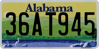 AL license plate 36AT945