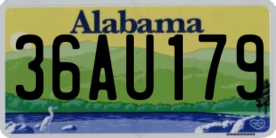 AL license plate 36AU179