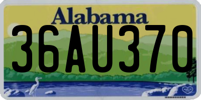 AL license plate 36AU370