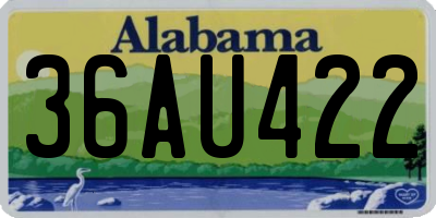 AL license plate 36AU422
