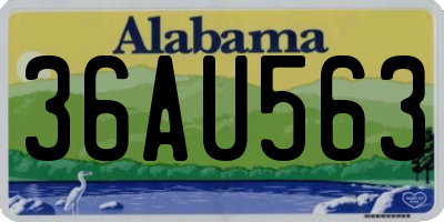 AL license plate 36AU563