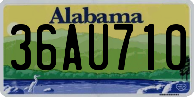 AL license plate 36AU710