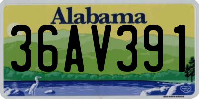 AL license plate 36AV391