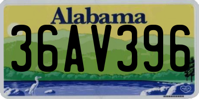 AL license plate 36AV396