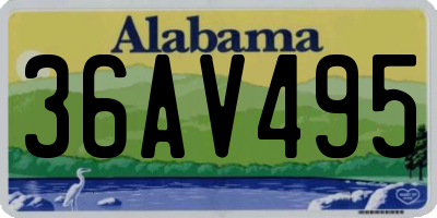 AL license plate 36AV495