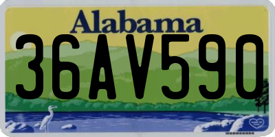 AL license plate 36AV590