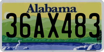 AL license plate 36AX483