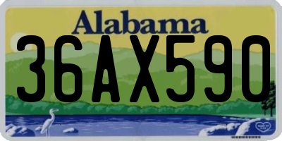 AL license plate 36AX590