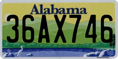 AL license plate 36AX746