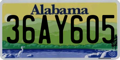 AL license plate 36AY605
